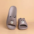 Unisex Summer Slide Slippers, Soft EVA Open Toe Slides, Quick Dry Non-slip Shower Sandals for Indoor Home Bathroom Beach Outdoor