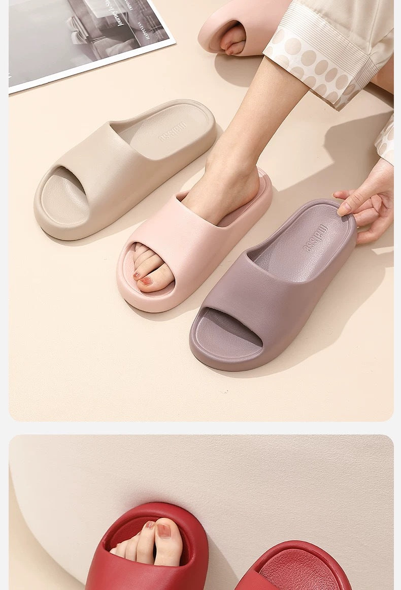 Men Women Winter Plush House Slippers, Closed Toe Warm Fuzzy Cotton Slippers, Non-Slip TPR Sole Indoor Home Slippers for Bedroom Living Room