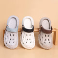 Unisex Classic Clogs, Lightweight EVA Slip On Garden Clogs, Breathable Hollow Hole Shoes with Adjustable Heel Strap for Beach Pool Indoor Outdoor