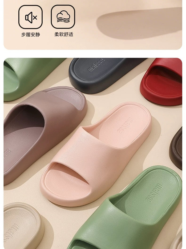 Men Women Winter Plush House Slippers, Closed Toe Warm Fuzzy Cotton Slippers, Non-Slip TPR Sole Indoor Home Slippers for Bedroom Living Room